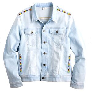 Sonoma Adult Oversize Light Wash Denim Trucker Jacket